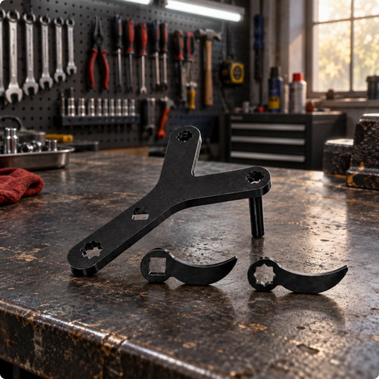 Auto Repair Tools - ชุดเครื่องมือถอดปีกนกพร้อมตัวดึงปีกนก ดีไซน์คันโยกโค้ง สำหรับซ่อมรถยนต์และใช้งานในบ้าน