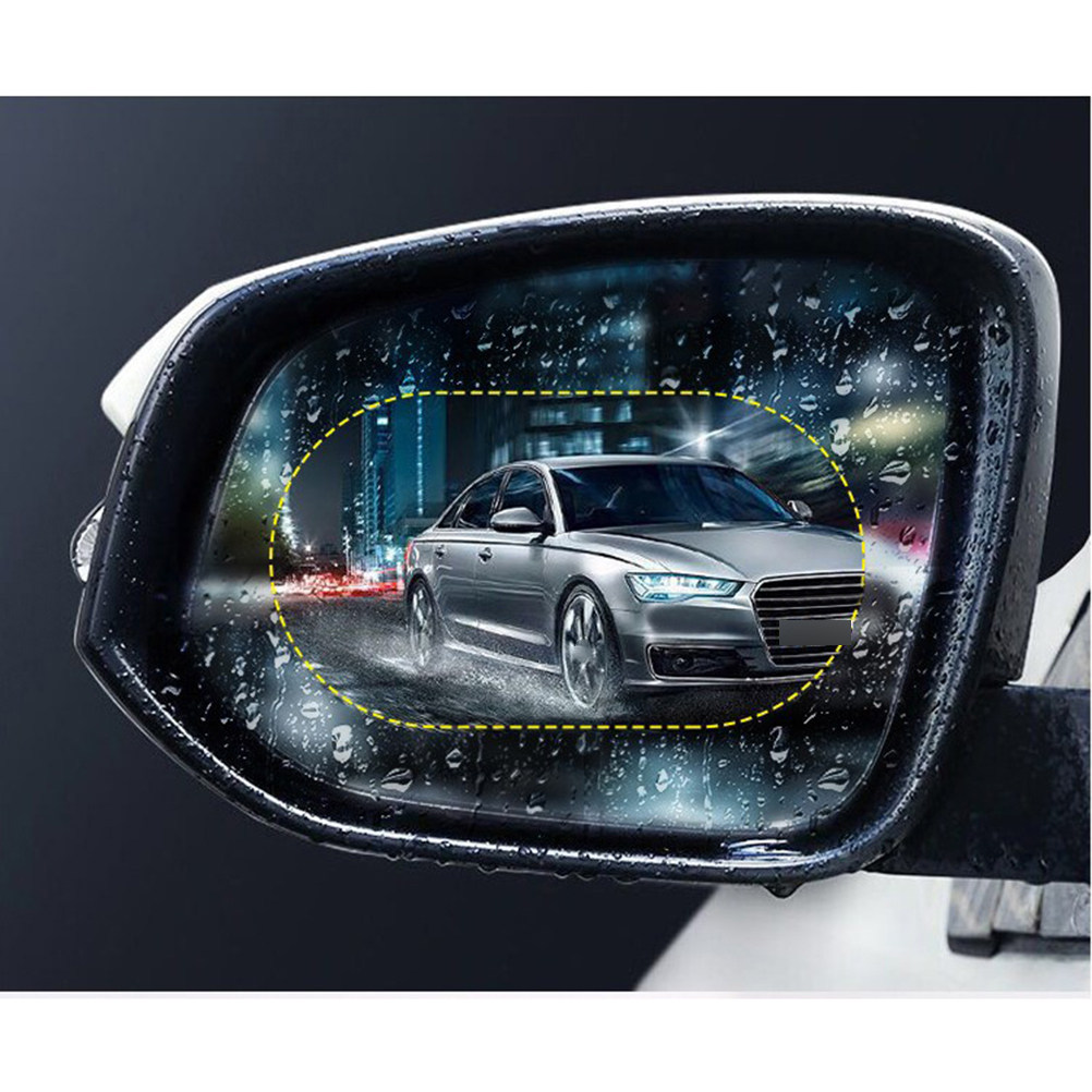 Anti Glare Car Rearview Mirror Film - ฟิล์มกันฝนกันน้ำกันฝ้ากันแสงสะท้อนสำหรับกระจกมองข้างรถยนต์ 1 คู่ เพื่อความปลอดภัยในการขับขี่