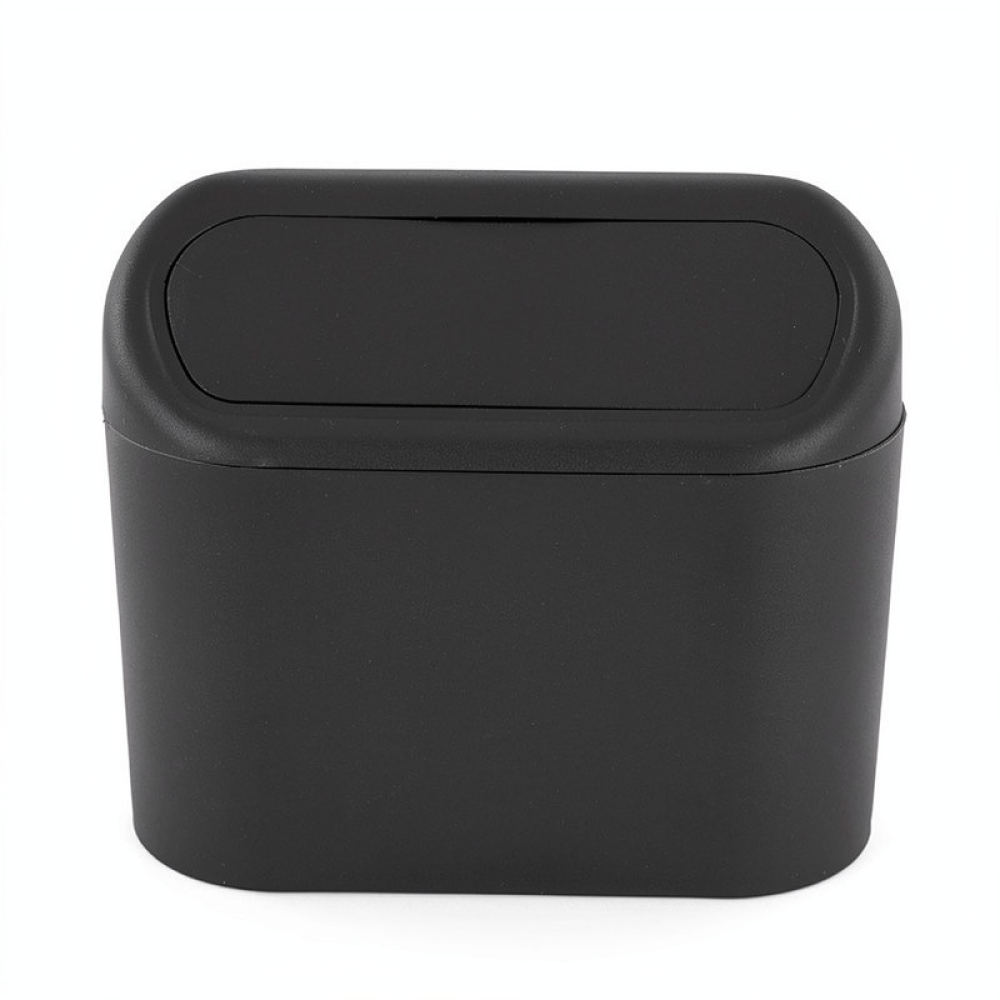 Waterproof Car Trash Can With Lid - ตะกร้าขยะขนาดเล็กสำหรับรถยนต์ ที่จัดเก็บแก้วน้ำแบบพกพา ถังขยะกันน้ำ สำหรับอุปกรณ์ทำความสะอาดภายในรถยนต์