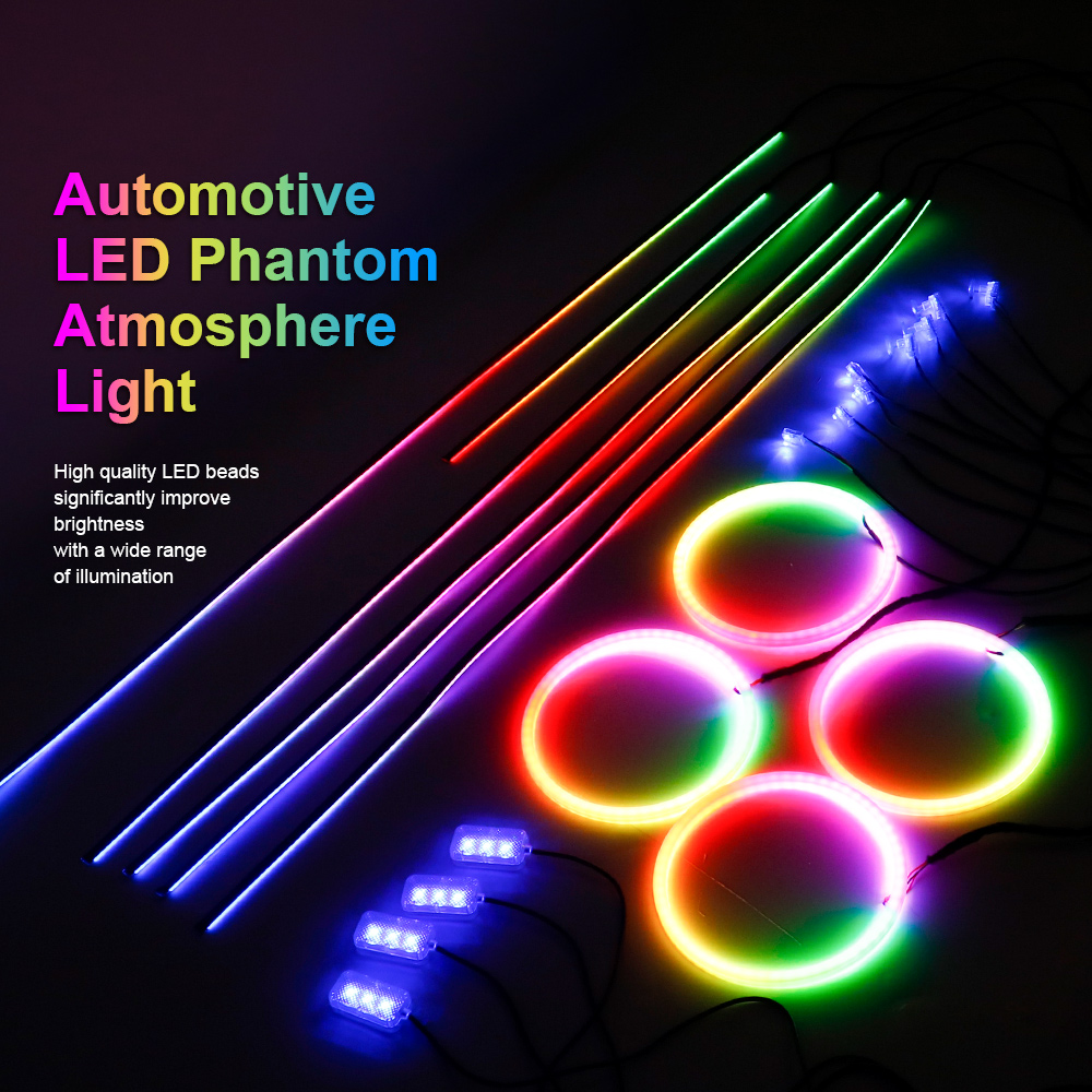 ไฟตกแต่งภายในรถยนต์ 6/10/14/18 - Led Ambient Interior Car Lights App Control บทวิจารณ์และราคา
