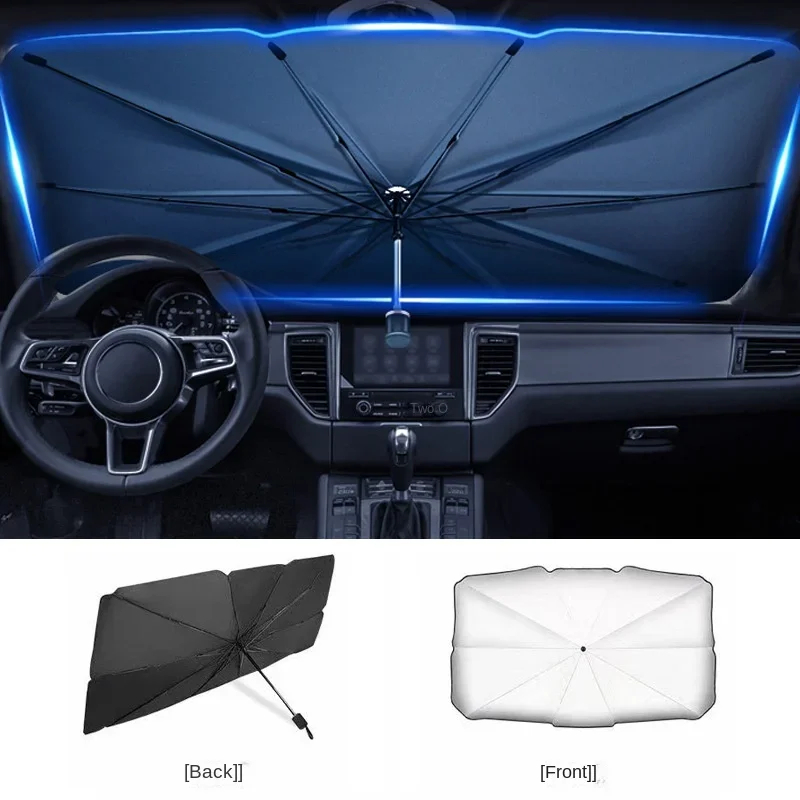 ที่บังแดดรถยนต์แบบพับได้ อเนกป - Car Sunshade Windshield Umbrella Foldable บทวิจารณ์และราคา