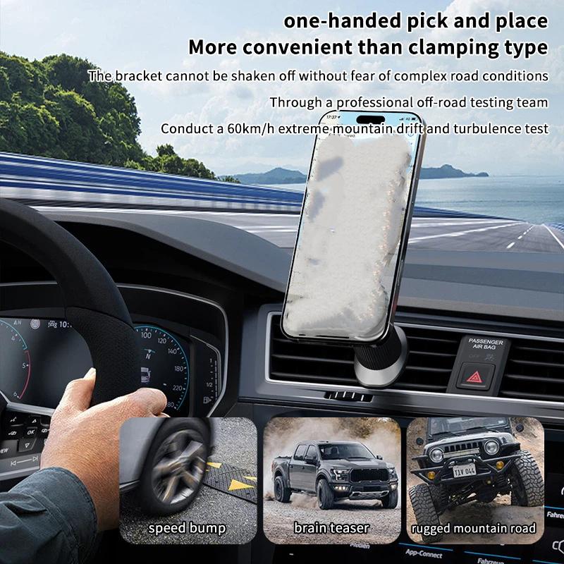 ใหม่ 1 ชิ้น ที่วางโทรศัพท์ในรถ - Magnetic Phone Holder For Car Vent บทวิจารณ์และราคา
