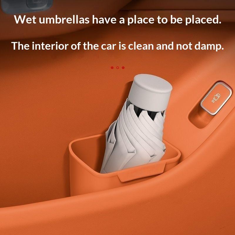กล่องเก็บของซิลิโคนติดประตูรถย - Waterproof Car Trash Can With Lid บทวิจารณ์และราคา