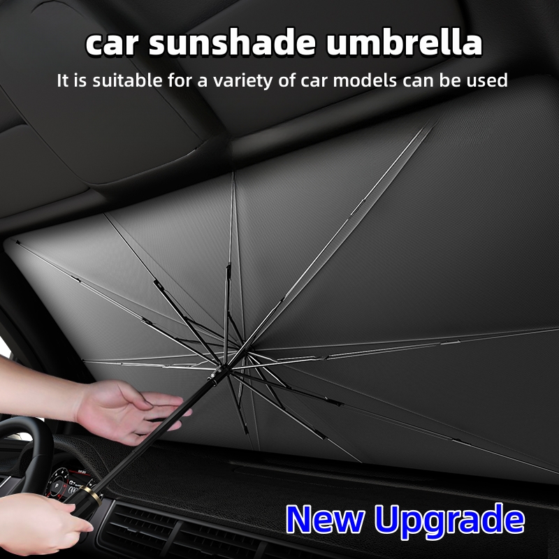 ร่มบังแดดกระจกรถยนต์แบบพับได้  - Car Sunshade Windshield Umbrella Foldable บทวิจารณ์และราคา