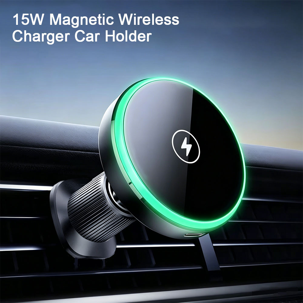 ที่ชาร์จไร้สายแบบแม่เหล็กสำหรั - Magnetic Phone Holder For Car Vent บทวิจารณ์และราคา