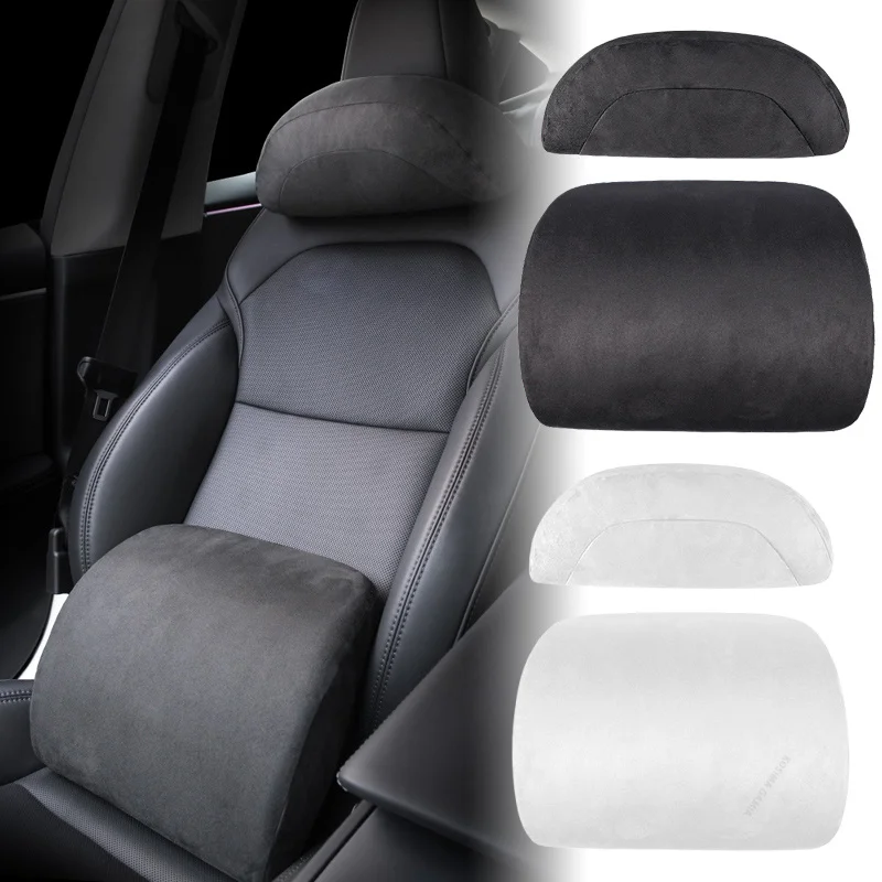 สำหรับ Tesla Model Y/3 หมอนรอง - Memory Foam Car Neck Pillow Lumbar Support บทวิจารณ์และราคา