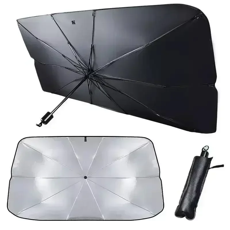 ร่มบังแดดรถยนต์แบบพับได้ สำหรั - Car Sunshade Windshield Umbrella Foldable บทวิจารณ์และราคา