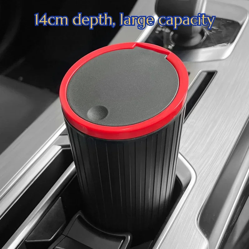 ถังขยะในรถยนต์สามารถกดสวิตช์ชน - Waterproof Car Trash Can With Lid บทวิจารณ์และราคา